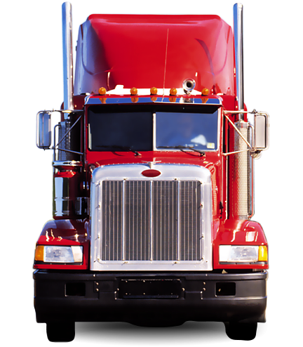 huge red truck 