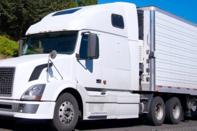 a big white truck